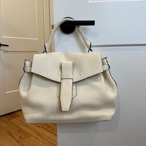 Charlie De Lancel M Handbag in Off-White/Ecru